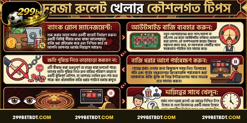 লাল দরজা রুলেট খেলার কৌশলগত টিপস